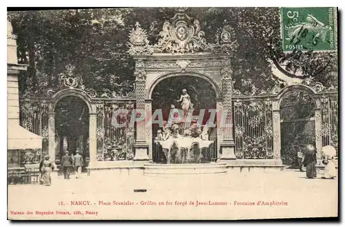 Ansichtskarte AK Nancy Place Stanislas Grilles en Fer forge de Jean Lamour Fontaine d'Amphitrite