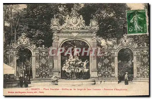 Ansichtskarte AK Nancy Place Stanislas Grilles en Fer forge de Jean Lamour Fontaine d'Amphitrite