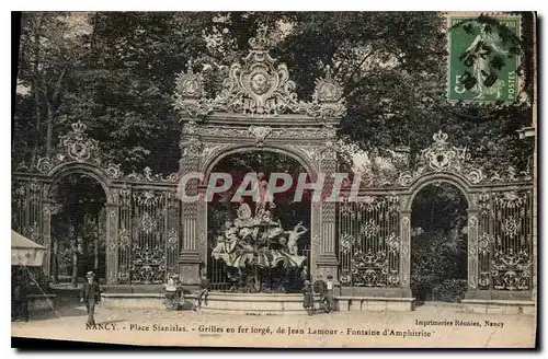 Ansichtskarte AK Nancy Place Stanislas Grilles en Fer forge de Jean Lamour Fontaine d'Amphitrite