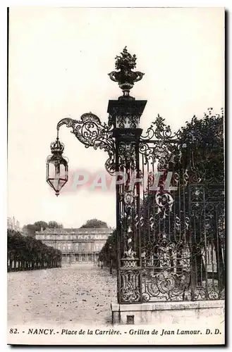 Cartes postales Nancy Place de la Carriere Grilles de Jean Lamour