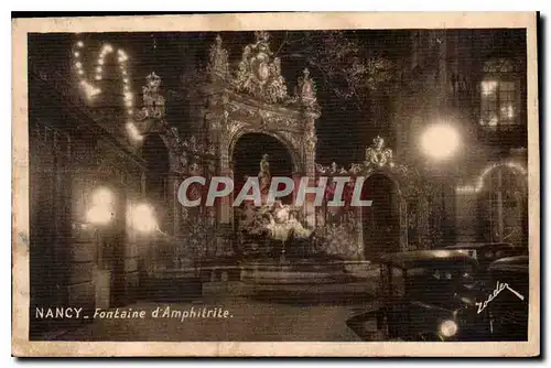 Cartes postales Nancy Fontaine d'Amphitrite Automobile