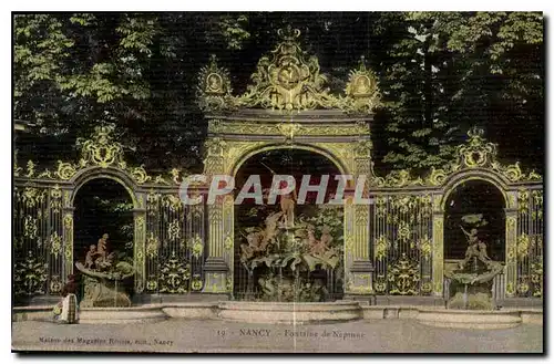 Cartes postales Nancy Fontaine de Neptune