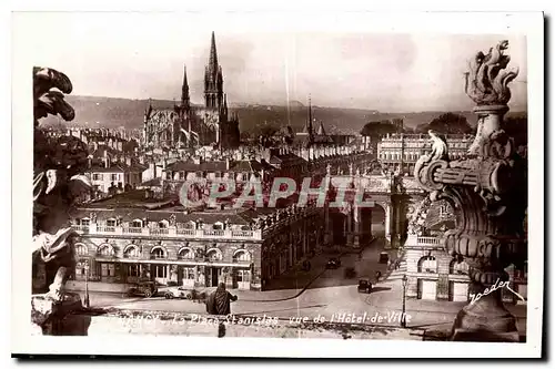 Cartes postales Nancy la Place Stanislas vue de l'hotel de Ville