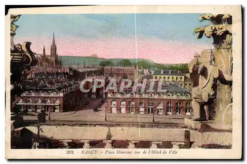 Cartes postales Nancy la Place Stanislas vue de l'Hotel de Ville