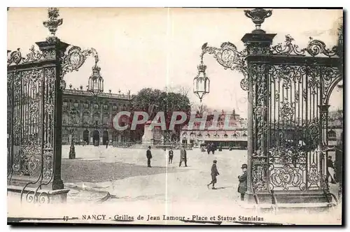 Cartes postales Nancy Grilles de Jean Lamour Place et Statue Stanislas