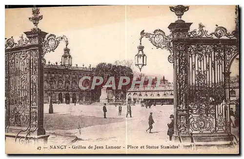 Cartes postales Nancy Grilles de Jean Lamour Place et Statue Stanislas