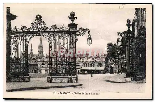 Cartes postales Nancy Grilles de Jean Lamour