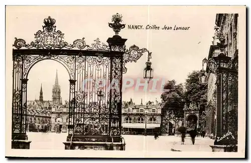 Cartes postales Nancy Grilles de Jean Lamour