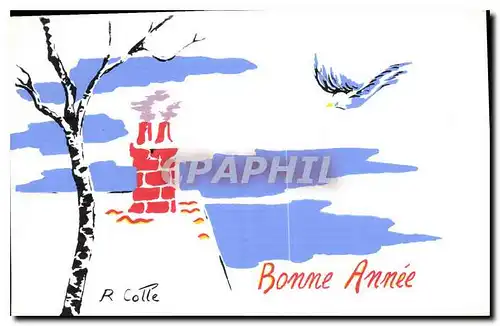 Cartes postales Bonne Annee Oiseau