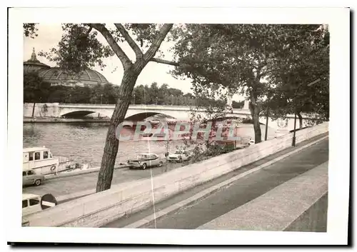 Photo Paris 1962 Bateau mouche et pont de l'Alma