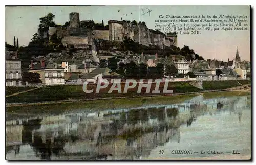 Ansichtskarte AK Chinon le Chateau ce chateau construit a la fin du X siecle