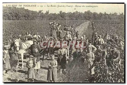 REPRO Les Vins de Touraine la Borde Joue les Tours Retour des Vendangeurs