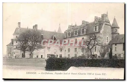 Ansichtskarte AK Amboise le Chateau Facades Sud et Ouest Charles VIII et Louis XII