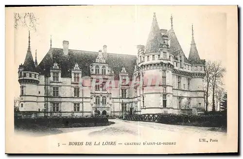 Cartes postales Bords de la Loire Chteau d'Azay le Rideau