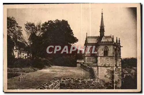 Cartes postales Chateaux de la Loire Chateau d'Amboise la Chapelle Saint Hubert et le Parc