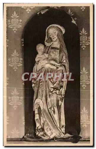 Ansichtskarte AK Chateau de Langeais XV S la Vierge en bois dore XIV siecle