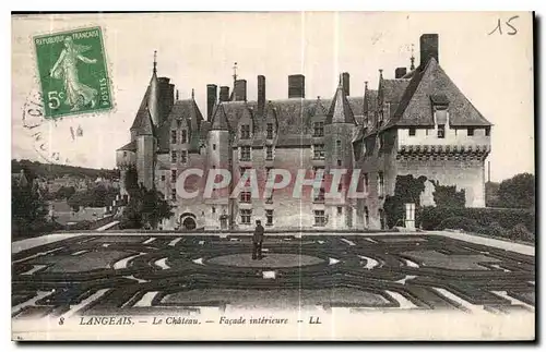 Ansichtskarte AK Langeais le Chateau Facade Interieure