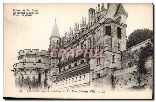 Cartes postales Amboise le Chateau la Tour Charles VIII
