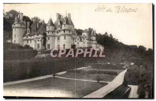 Cartes postales Usse le Chateau et le Parc vue generale