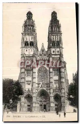 Cartes postales Tours la Cathedrale