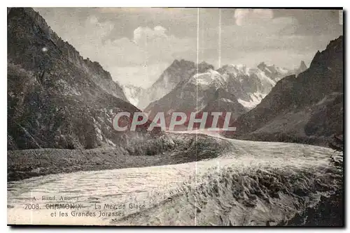 Cartes postales Chamonix la Mer de Glace et les Grandes Jorasses