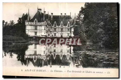 Ansichtskarte AK Azay le Rideau le Chateau vue Orientale et l'Indre en amont