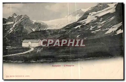 Cartes postales Simplon l'Hospice