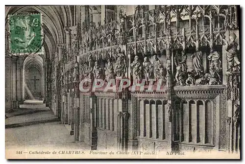 Ansichtskarte AK Cathedrale de Chartres Pourtour du Choeur XVI siecle