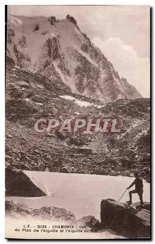 Ansichtskarte AK Chamonix Lac du Plan de l'Aiguille et l'Aiguille du Midi