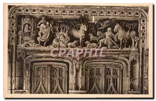 Cartes postales Chateaux de la Loire Chateau d'Amboise detail de la Porte de la Chapelle Saint Hubert