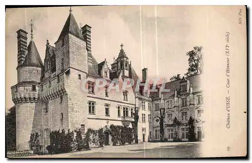 Cartes postales Chateau d'Usse cour d'Honneur XVI siecle