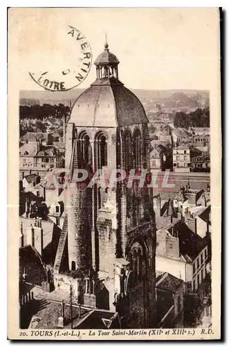 Cartes postales Tours I et L la Tour Saint Martin XII et XIII S