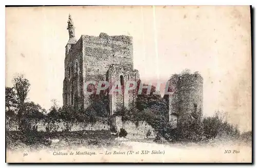 Cartes postales Chateau de Montbazon les Ruines X et XII siecle