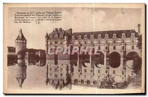 Cartes postales Chenonceaux le Chateau Facade occidentale