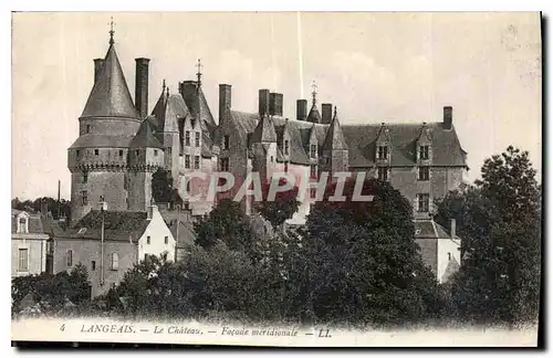 Cartes postales Langeais le Chateau Facade meridionale