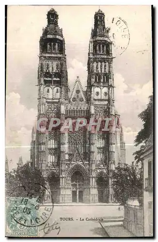 Cartes postales Tours la Cathedrale