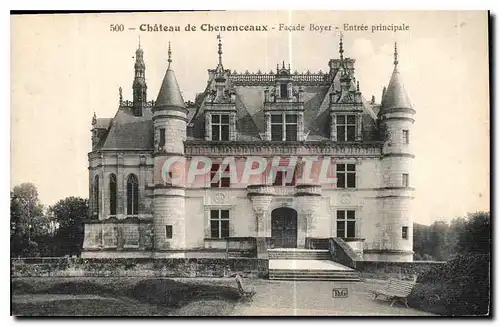 Ansichtskarte AK Chateau de Chenonceaux Facade Boyer Entree Principale