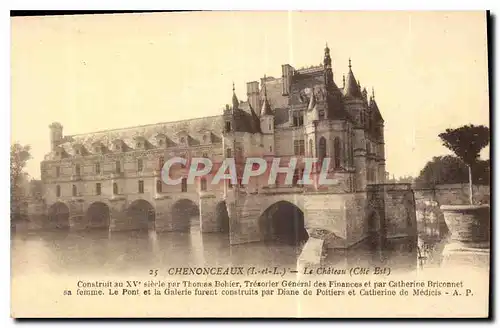 Ansichtskarte AK Chenonceaux I et L le Chateau Cote Est