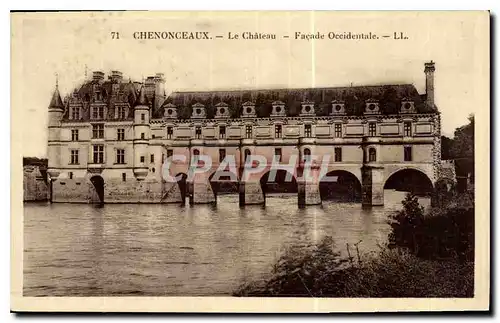 Ansichtskarte AK Chenonceaux le Chateau facade Occidentale