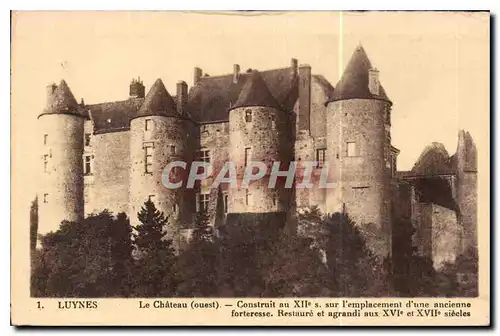 Ansichtskarte AK Luynes le Chateau Ouest Construit au XII S sur l'Emplacement d'une ancienne forteresse