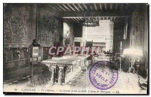 Cartes postales Langeais le Chateau le Grand Salon ou Salle d'Anne de Bretagne