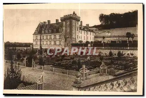 Cartes postales Villandry I et L le Chateau et les Jardins