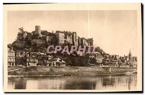 Ansichtskarte AK Chinon I et L Ruines du Chateau Mon hist