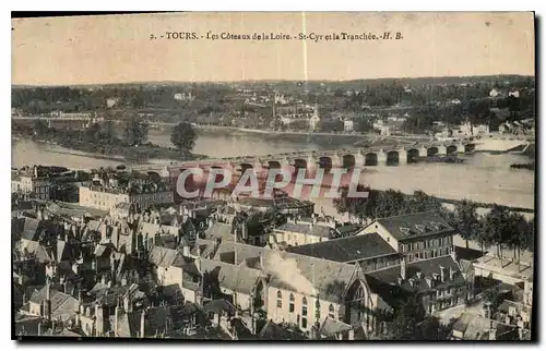 Cartes postales Tours les Coteaux de la Loire St Cyr et la Tranchee