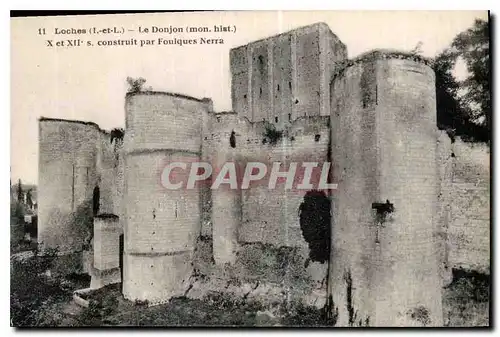 Ansichtskarte AK Loches I et L le Donjon mon hist X et XII S construit par Foulques Nerra