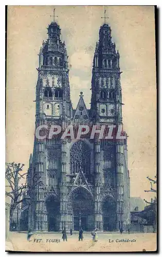 Cartes postales Tours la Cathedrale