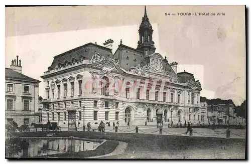 Cartes postales Tours l'Hotel de Ville