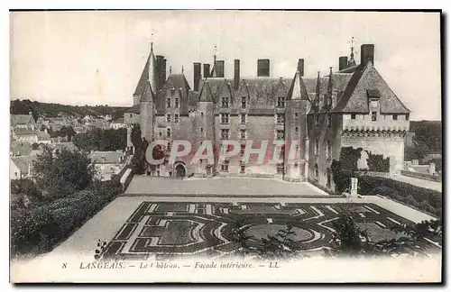 Ansichtskarte AK Langeais le Chateau Facade Interieure