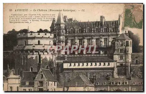 Cartes postales Amboise le Chateau Monument historique