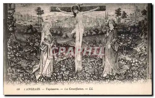 Ansichtskarte AK Langeais Tapisserie la Crucifixion